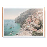 Darrahopens Home & Garden > Wall Art 70cmx100cm Italy Amalfi Coast Wood Frame Canvas Wall Art