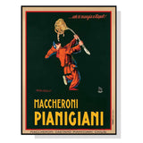 Darrahopens Home & Garden > Wall Art 70cmx100cm Maccheroni Pianiciani Black Frame Canvas Wall Art