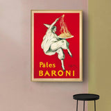 Darrahopens Home & Garden > Wall Art 70cmx100cm Pates Baroni Pasta Gold Frame Canvas Wall Art
