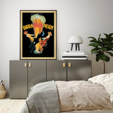 Darrahopens Home & Garden > Wall Art 80cmx120cm Birra Itala Pilsen Black Frame Canvas Wall Art