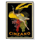 Darrahopens Home & Garden > Wall Art 80cmx120cm Cinzano Black Frame Canvas Wall Art