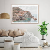 Darrahopens Home & Garden > Wall Art 80cmx120cm Italy Cinque Terre Wood Frame Canvas Wall Art