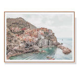 Darrahopens Home & Garden > Wall Art 80cmx120cm Italy Cinque Terre Wood Frame Canvas Wall Art