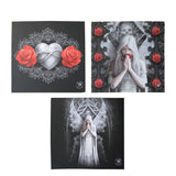 Darrahopens Home & Garden > Wall Art Anne Stokes Set of 3 Only Love Remains Wall Canvas