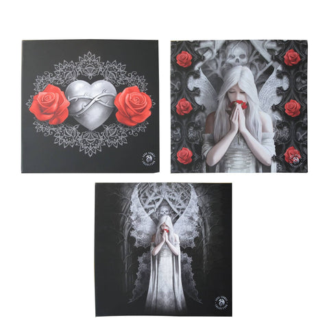 Darrahopens Home & Garden > Wall Art Anne Stokes Set of 3 Only Love Remains Wall Canvas
