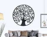 darrahopens Home & Garden > Wall Art Black Tree of Life Wall Art Hanging Metal Iron Sculpture Garden 60cm