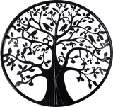 darrahopens Home & Garden > Wall Art Black Tree of Life Wall Art Hanging Metal Iron Sculpture Garden 60cm