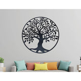 darrahopens Home & Garden > Wall Art Black Tree of Life Wall Art Hanging Metal Iron Sculpture Garden 99cm