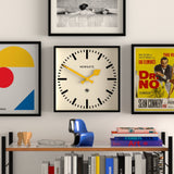Darrahopens Home & Garden > Wall Art Newgate Number Five Wall Clock Black Yellow Hands