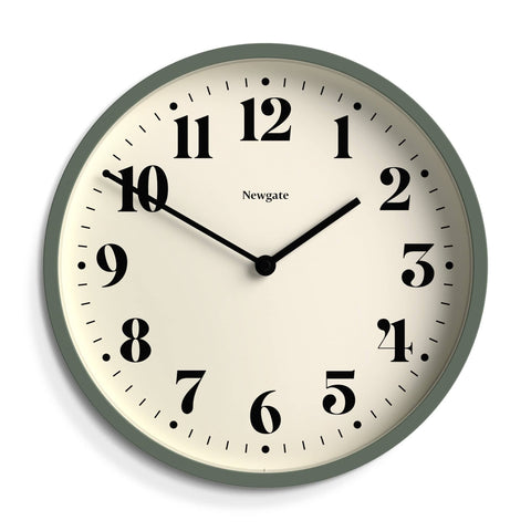 Darrahopens Home & Garden > Wall Art Newgate Number Four Wall Clock Matte Asparagus Green
