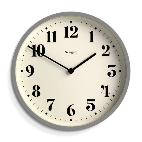 Darrahopens Home & Garden > Wall Art Newgate Number Four Wall Clock Matte Posh Grey