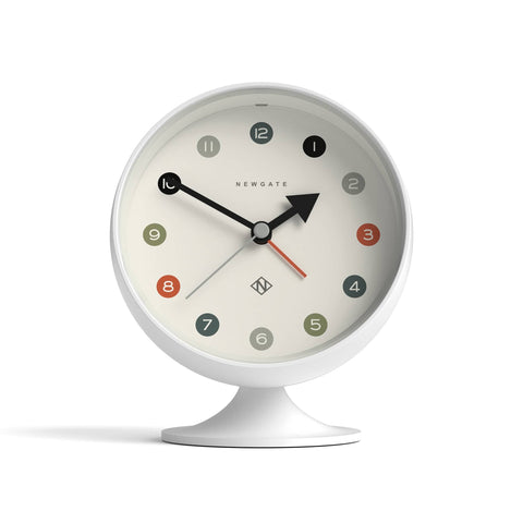 Darrahopens Home & Garden > Wall Art Newgate Spheric Alarm Clock White