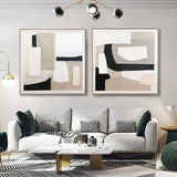 Darrahopens Home & Garden > Wall Art Wall Art Original Abstract Painting on Framed Canvas 1000mmx1000mm Set of 2 Abstract Nature