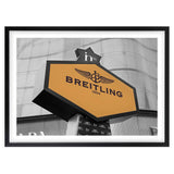 Darrahopens Home & Garden > Wall Art Wall Art's Breitling Sign Large 105cm x 81cm Framed A1 Art Print
