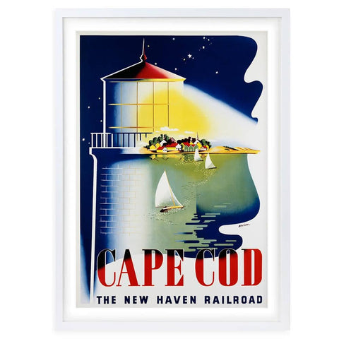 Darrahopens Home & Garden > Wall Art Wall Art's Cape Cod New Haven Railroad Large 105cm x 81cm Framed A1 Art Print