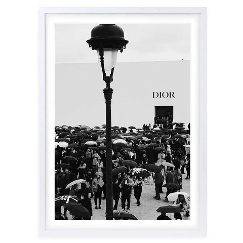 Darrahopens Home & Garden > Wall Art Wall Art's Dior Umbrellas Large 105cm x 81cm Framed A1 Art Print