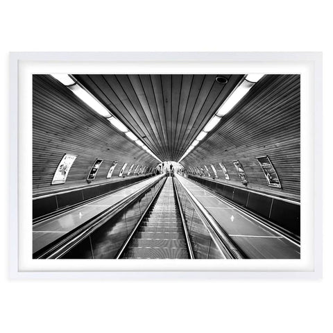 Darrahopens Home & Garden > Wall Art Wall Art's Down The Subway Large 105cm x 81cm Framed A1 Art Print