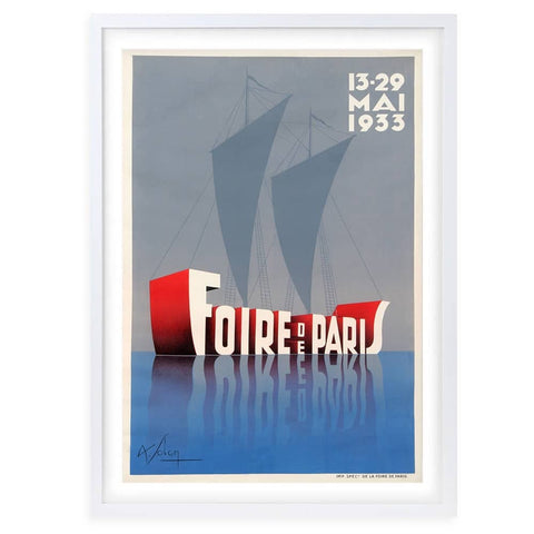 Darrahopens Home & Garden > Wall Art Wall Art's Fair Paris 1933 Large 105cm x 81cm Framed A1 Art Print