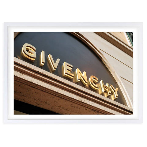 Darrahopens Home & Garden > Wall Art Wall Art's Givenchy Sign Large 105cm x 81cm Framed A1 Art Print