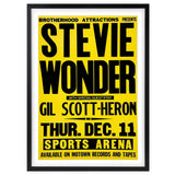 Darrahopens Home & Garden > Wall Art Wall Art's Stevie Wonder - Sports Arena - 1980 Large 105cm x 81cm Framed A1 Art Print