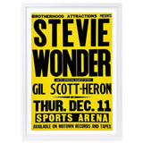 Darrahopens Home & Garden > Wall Art Wall Art's Stevie Wonder - Sports Arena - 1980 Large 105cm x 81cm Framed A1 Art Print
