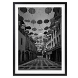 Darrahopens Home & Garden > Wall Art Wall Art's Umbrella Street Large 105cm x 81cm Framed A1 Art Print