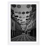 Darrahopens Home & Garden > Wall Art Wall Art's Umbrella Street Large 105cm x 81cm Framed A1 Art Print