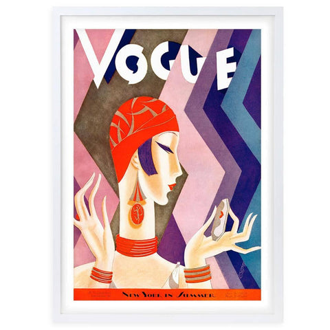 Darrahopens Home & Garden > Wall Art Wall Art's Vogue July 1926 Large 105cm x 81cm Framed A1 Art Print