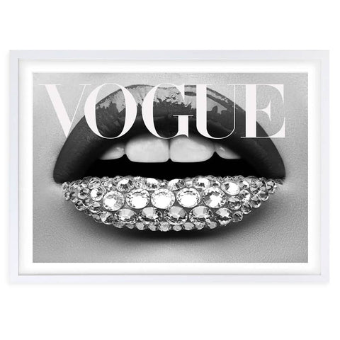 Darrahopens Home & Garden > Wall Art Wall Art's Vogue Lips Framed A1 Art Print