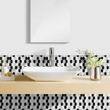 darrahopens Home & Garden > Wallpaper Imitation 3D Epoxy Tile Tic Tac Stickers Black