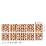 darrahopens Home & Garden > Wallpaper Imitation 3D Epoxy Tile Tic Tac Stickers Orange