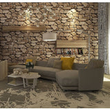 darrahopens Home & Garden > Wallpaper Rustic Rock Brick Wallpaper Self-Adhesive Self Peel and Stick