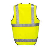Darrahopens Men's Fashion > Coats & Jackets 3x HUSKI Hi Vis Patrol Vest 3M Tape Safety Workwear High Visibility Bulk - Yellow - L