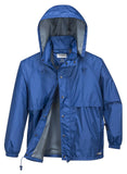 Darrahopens Men's Fashion > Coats & Jackets HUSKI STRATUS RAIN JACKET Waterproof Workwear Concealed Hood Windproof Packable - Cobalt - S