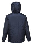 Darrahopens Men's Fashion > Coats & Jackets HUSKI STRATUS RAIN JACKET Waterproof Workwear Concealed Hood Windproof Packable - Navy Blue - S