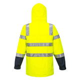 Darrahopens Men's Fashion > Coats & Jackets HUSKI Transit Hi Vis Waterproof Jacket Industrial Workwear Reflective UPF 50+ - Yellow - 4XL (122cm)