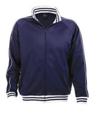 Darrahopens Men's Fashion > Coats & Jackets Identitee Mens Varsity Track Suit Top Jacket Jumper Long Sleeve Sunset Urban Casual - Navy - XXX-Large