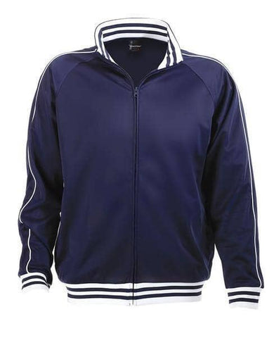 Darrahopens Men's Fashion > Coats & Jackets Identitee Mens Varsity Track Suit Top Jacket Jumper Long Sleeve Sunset Urban Casual - Navy - XXX-Large