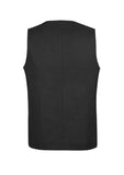 Darrahopens Men's Fashion > Coats & Jackets Mens Bamboo Blend Longline Vest Waistcoat w/ Stretch Business Forrnal Dress - Charcoal - 132