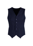 Darrahopens Men's Fashion > Coats & Jackets Mens Peaked Vest Waistcoat w/ Knitted Back Suit Formal Wedding Dress Up - Navy - 137