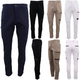 Darrahopens Men's Fashion > Pants & Chinos Men's Cotton Drill Cargo Work Pants UPF 50+ 13 Pockets Tradies Workwear Trousers, Khaki, 40