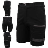Darrahopens Men's Fashion > Shorts Mens Cargo Cotton Drill Work Shorts UPF 50+ 13 Pockets Tradies Workwear Trousers, Black, 28