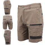 Darrahopens Men's Fashion > Shorts Mens Cargo Cotton Drill Work Shorts UPF 50+ 13 Pockets Tradies Workwear Trousers, Khaki, 40