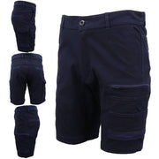 Darrahopens Men's Fashion > Shorts Mens Cargo Cotton Drill Work Shorts UPF 50+ 13 Pockets Tradies Workwear Trousers, Navy, 32