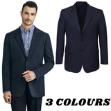 Darrahopens Men's Fashion > Suits & Tuxedos Mens 2 Button Classic Plain Suit Jacket Bamboo Blend Business Wedding