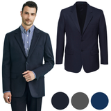 Darrahopens Men's Fashion > Suits & Tuxedos Mens 2 Button Classic Plain Suit Jacket Bamboo Blend Business Wedding