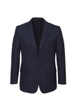 Darrahopens Men's Fashion > Suits & Tuxedos Mens 2 Button Classic Plain Suit Jacket Bamboo Blend Business Wedding  - Navy - 122