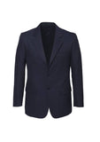 Darrahopens Men's Fashion > Suits & Tuxedos Mens 2 Button Classic Plain Suit Jacket Bamboo Blend Business Wedding  - Navy - 122