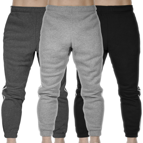 Darrahopens Men's Fashion > Sweats & Trackpants 3x Mens Fleece Skinny Track Pants Jogger Gym Casual Sweat Warm - Assorted Colours - XXL