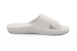 Darrahopens Men's Fashion > Thongs & Sandals Archline Rebound Orthotic Slides Flip Flop Thongs Slip On Arch Support - White - Euro 36